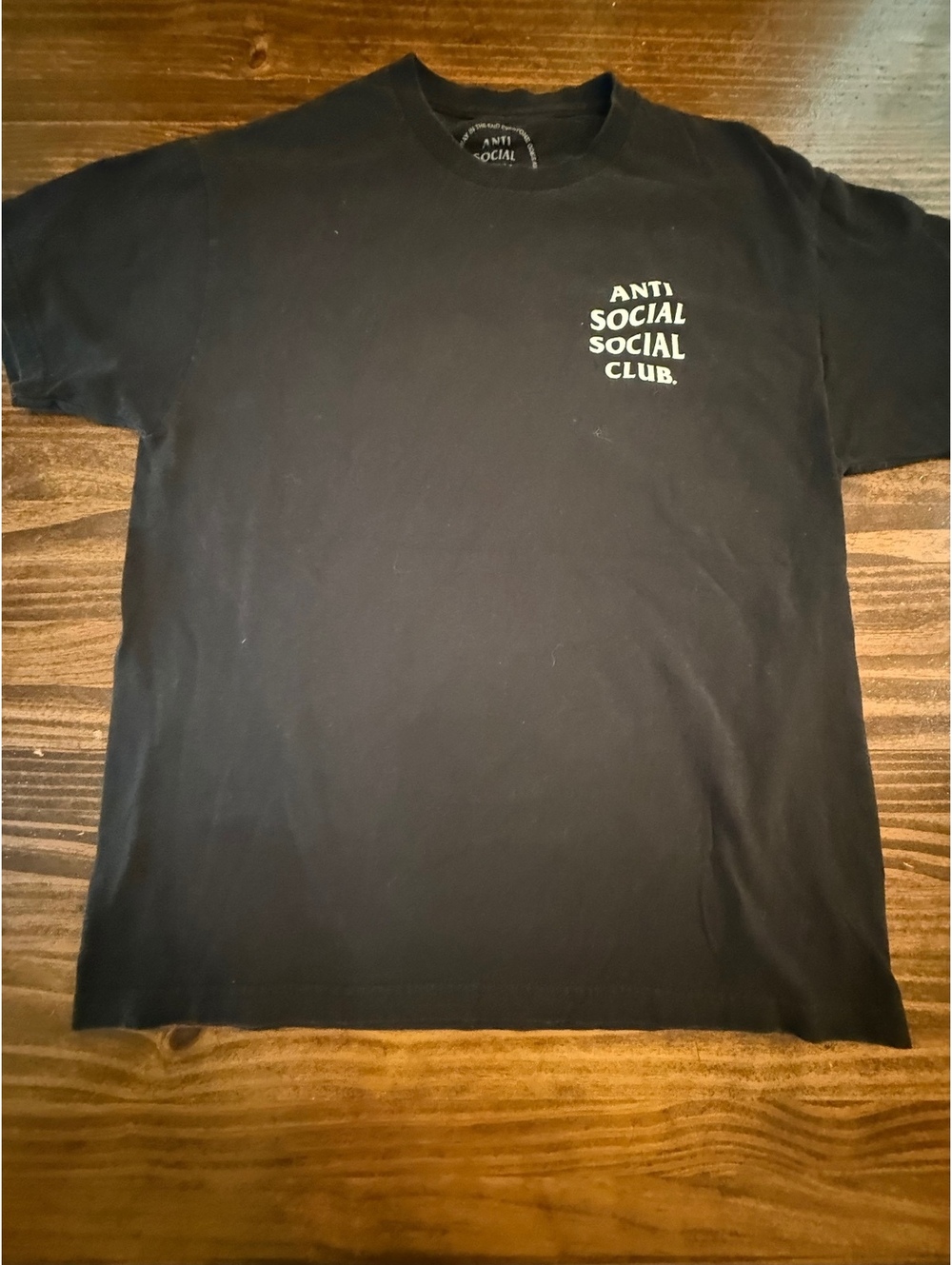 Anti Social Social Club Black Graphic T-Shirt Size Large